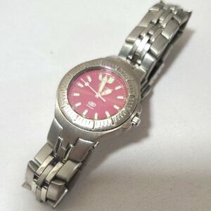 Fossil Blue Silver Watch with Pink Dial